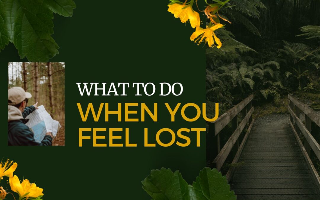 What to do when you feel lost.
