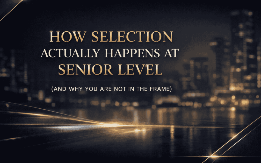 How Selection Actually Happens at Senior Level (And Why You Are Not in the Frame)