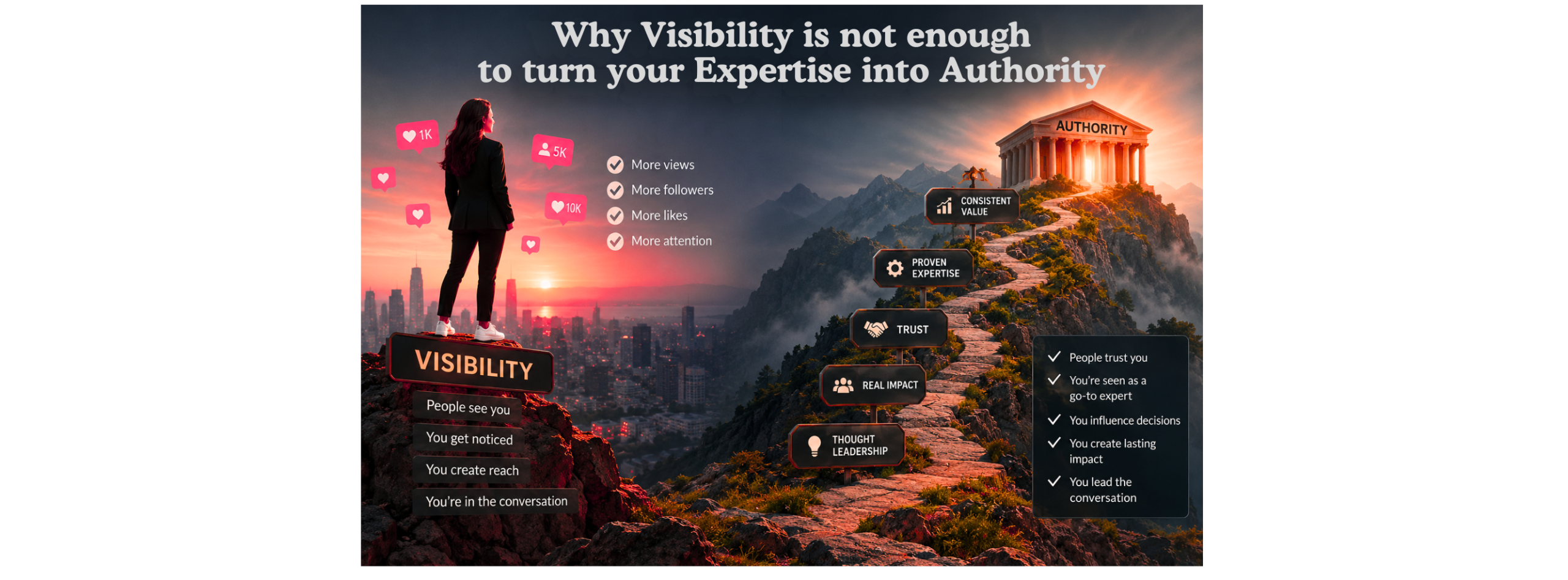 Why Visibility is not enough to turn your Expertise into Authority